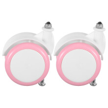 6Stk Baby Ersatzräder Antirutsch Kunststoff Lärmarm Pink