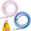 2Stk Kinderhandschuh Clips Elastisch Pink Nylon Winter Fäustelhalter 1