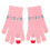 3Paare Rosa Strickhandschuhe Winter Outdoor 1