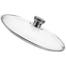 2Stk Hitzebeständige Glasdeckel Mit Edelstahlring Für Topf Und Pfanne