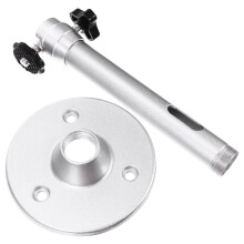 3Pièces Support Projecteur Mural Et Plafond Aluminium Argent