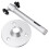 3Pièces Support Projecteur Mural Et Plafond Aluminium Argent 1