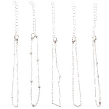 10Pièces Bracelets Empilables Femme Métal Argent