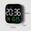 Digital Wall Clocks Temperature Date Week Dispaly Electronic Table Clock 12/24H Wall-Mounted LED Alarm Clock Remote,A 9