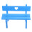 2Pièces Petit Banc Bleu Miniature Pour Décorer Jardin 1