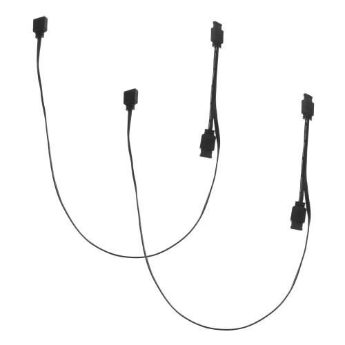 4Pièces Câbles Extension Argb Plastique Noir Connecteur Pièce
