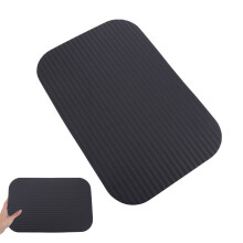 4Pièces Tapis De Jardin Nbr Noir Confortable Pour Genoux Et Exercices