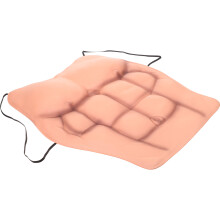 4Pièces Prop Muscle Abdominal Silicone Kaki Pour Fête Et Déguisement