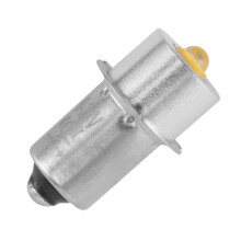 Flashlight Bulb Metal LED Replacement Light Bulb Outdoor High Bright Hiking Camping Fishing 6-24V P13.5S