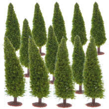 36Pcs Green Miniature Model Trees DIY Small Pine Landscape Decoration
