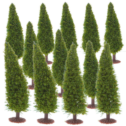 36Pcs Green Miniature Model Trees DIY Small Pine Landscape Decoration
