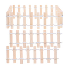40Pièces Clôture Miniature En Bois Khaki Pour Succulentes