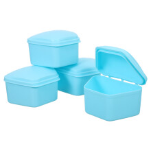 8Pièces Boîte De Transport Dentier Ciel Design Trapèze Compact