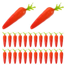 90Pcs Orange Mini Foam Carrot Decorations Reusable for Home and Yard