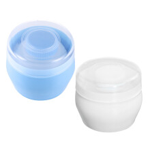 6Pcs Durable Container with Puff Assorted Colors
