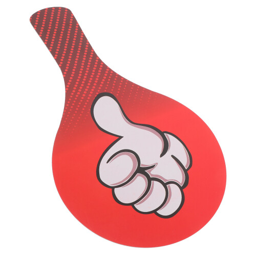 2Pcs PVC Voting Paddle Teacher Classroom Judging Board Red