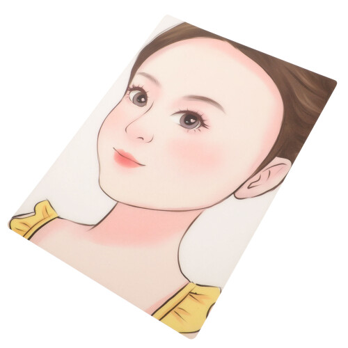 5Pcs Reusable Face Painting Practice Board Multi Color Pet Makeup Tool