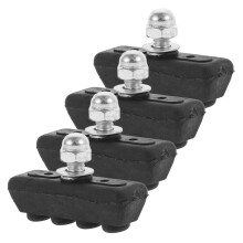 20Pcs Bicycle Brake Pads Replacement Wear-Resistant Black Rubber Metal