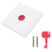 5Sets Noodknop Schakelaar Set Rood Met Plastic Behuizing Veiligheid