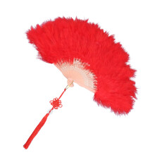 1Pièces Éventail Plumes Main Pour Danse Et Accessoire Festif