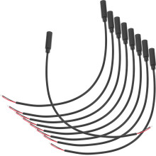 50Pcs Black 3.5mm Female Plug to Bare Wire Stereo Audio Cable