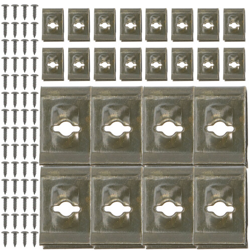 500Paren Stevige Draadclips Met Schroefset Voor Hekmontage