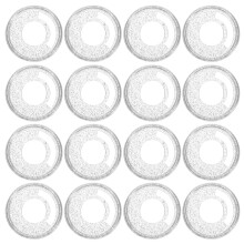 250Pièces Disques De Plastique Pour Agenda DIY Décoratif