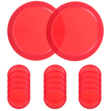 20Pièces Pucks De Hockey Sur Table Robustes Plastique Rouge Enfant