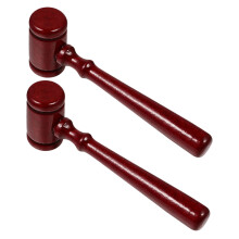 8Pièces Gavel En Bois Rouge Marteau Pour Enfants Et Costumes