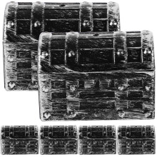 24Pièces Coffrets Cadeaux Pirate Argent Boîtes De Stockage PP