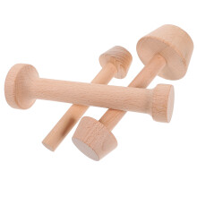 15Pièces Moule À Tarte En Bois Khaki Tampon Double Usage Pour Cuisson