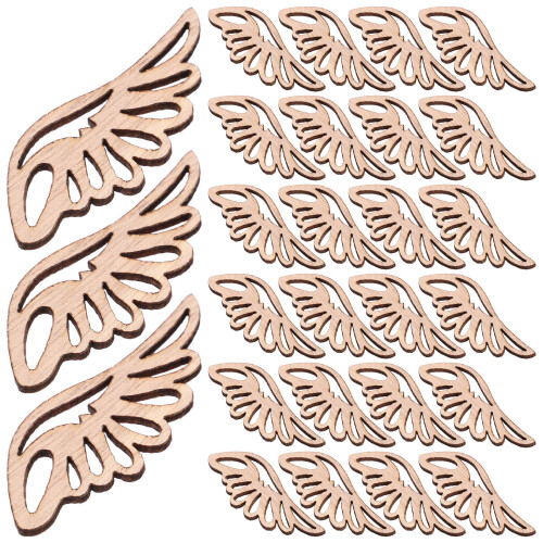 250Pièces Figurines En Bois Khaki Pour Décorations