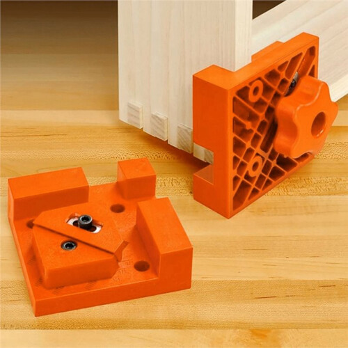 Woodworking Right Angle Clamps - 90 Degrees Spring Loaded Fixing Clip for Splicing Boards 2