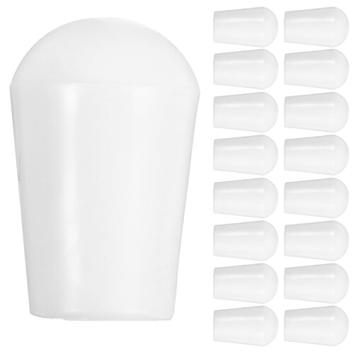 200St PVC Hanger End Tip Covers Wit Draad Bescherming Accessoires