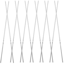 20Pièces Brochettes Acier Réutilisables Pour Barbecue Extérieur