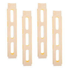 12Stk Domino Zugclips Aus Kunststoff Beige Für DIY Und Party