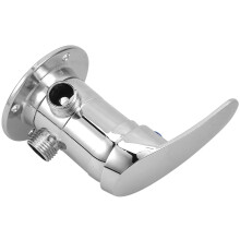 2Pièces Valve De Mélangeur Eau Chaude Froid Zinc Argenté Pour Douche