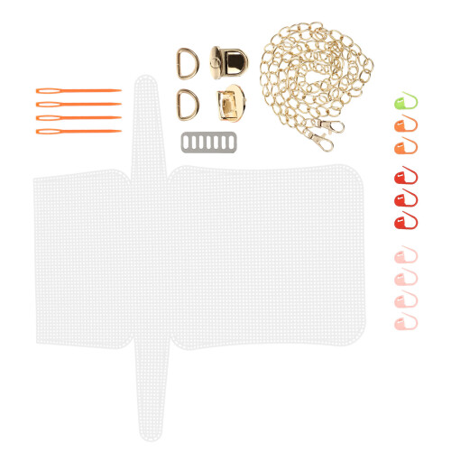 4Ensembles Supports Crochet Sac DIY Plastique Alliage