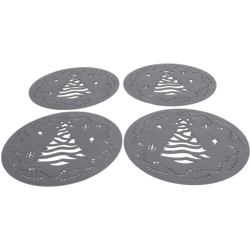 20Pièces Ensembles De Table Antidérapants Thème Noël Pour Maison