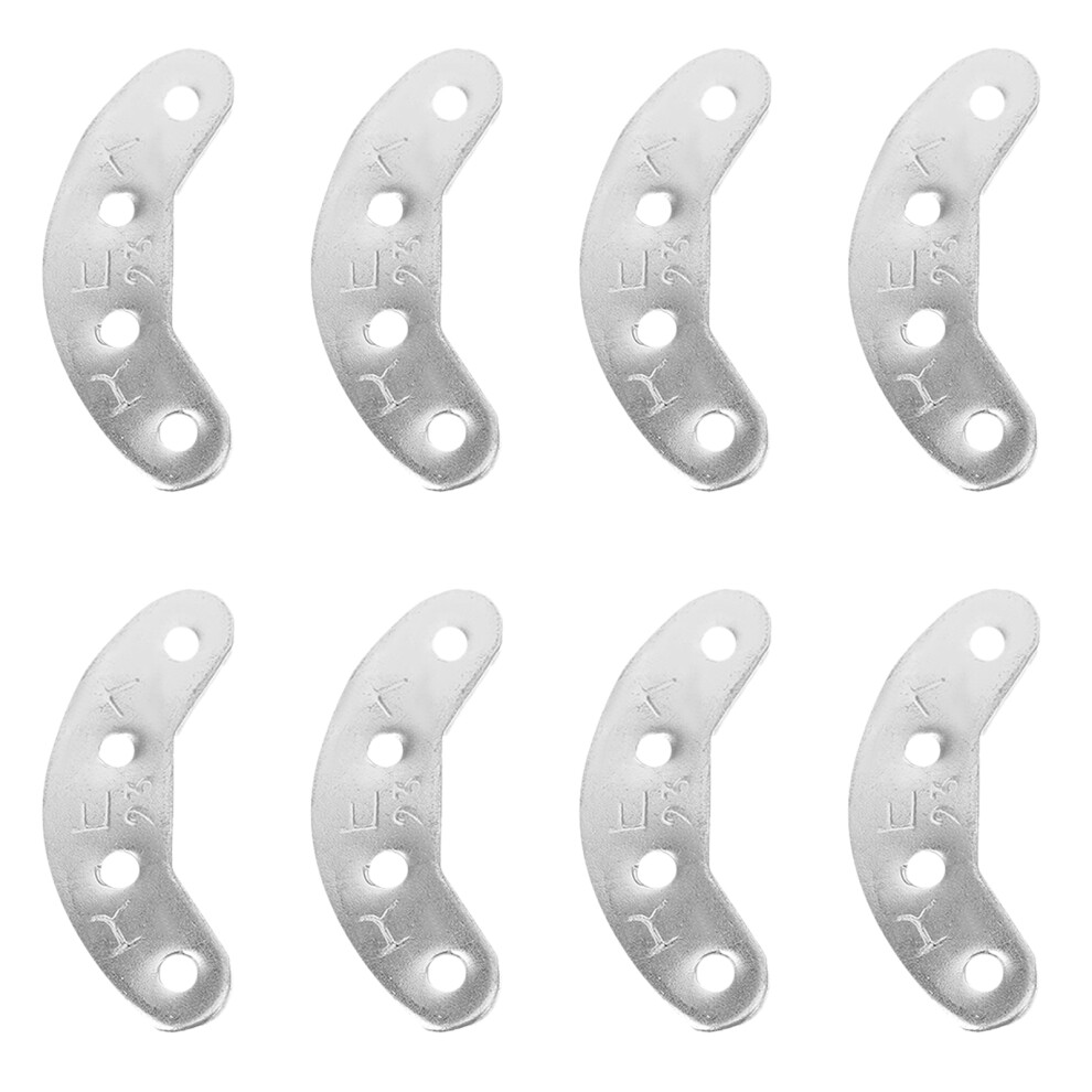 4Paren Paar Antislip Zilveren Ijzeren Hielreparatie Pads-image