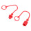 2Sets Rood Rubber Quick Connect Doppen Voor Hydraulische Aansluitingen 1