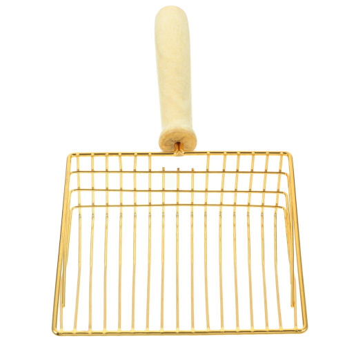 2Pièces Pelle Tamiseur Litière Chat Acier Bois