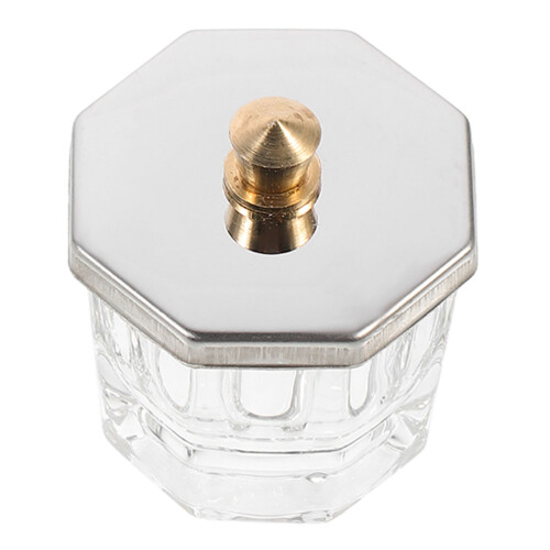 4Pièces Coupelles Ongles Verre Transparent Utilisation