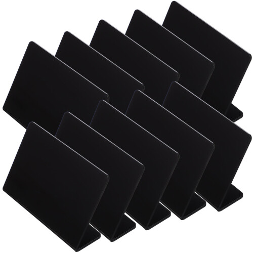 20Pièces Étiquettes Table Noires En Réutilisable
