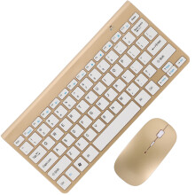 5Sets Draadloos Gouden Toetsenbord Combo Stil Voor St Laptop