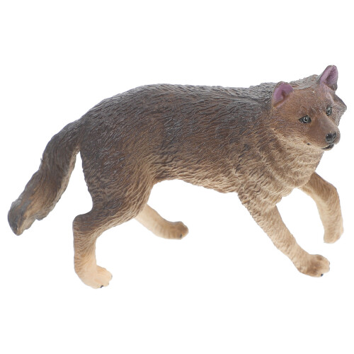 2Pcs Realistic Plastic Wolf Figurines for Kids Play and Table Decor