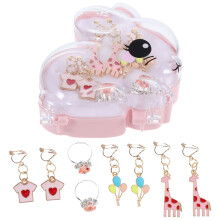 2Sets Assorted Color Clip-on Earrings for Girls Lightweight Cute Decor