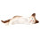 2Pcs Adorable Cat Figurine Brown Plastic Desktop Ornament 1