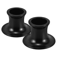 6Pcs Sleek Black Alloy Shaving Tool Holder Stand for Home Razor