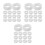 48Rolls Transparent Office Tape Bopp Clear Sticky Tape Multi-Purpose 4
